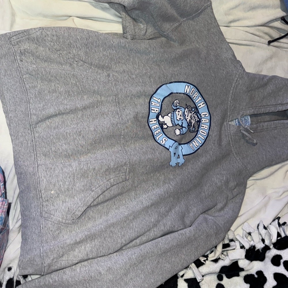 NCAA Gray Hoodie with Blue Tag